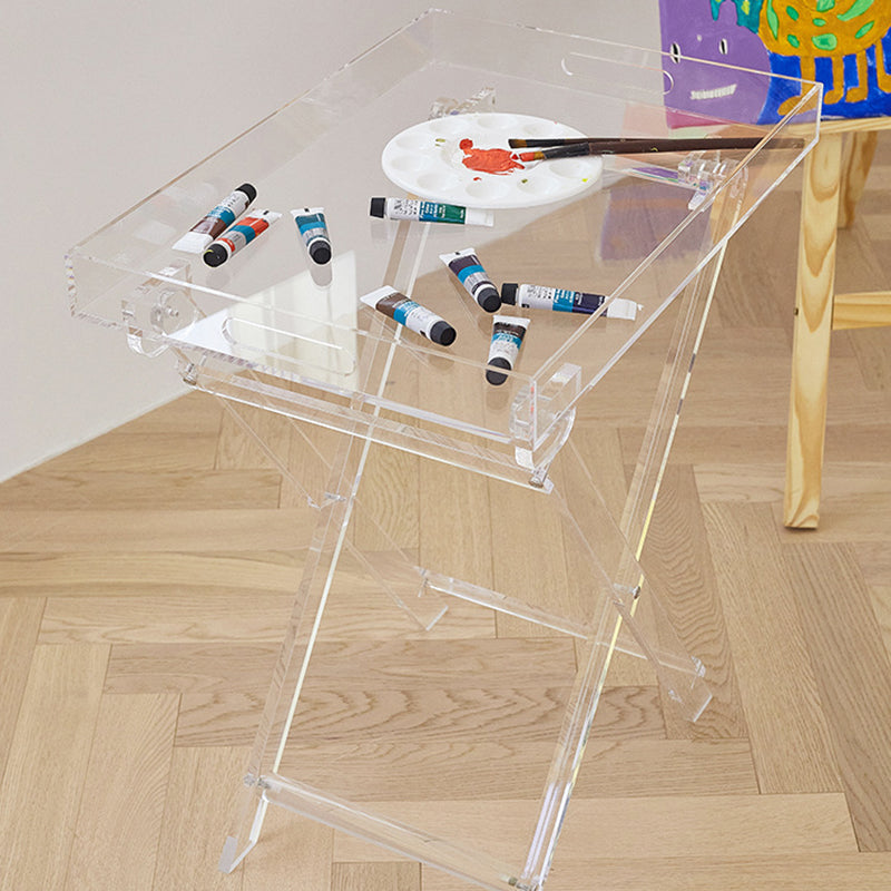 Rectangular Side Table Plastic Modernistic 20.1" W x 14.2" D x 24" H End Table