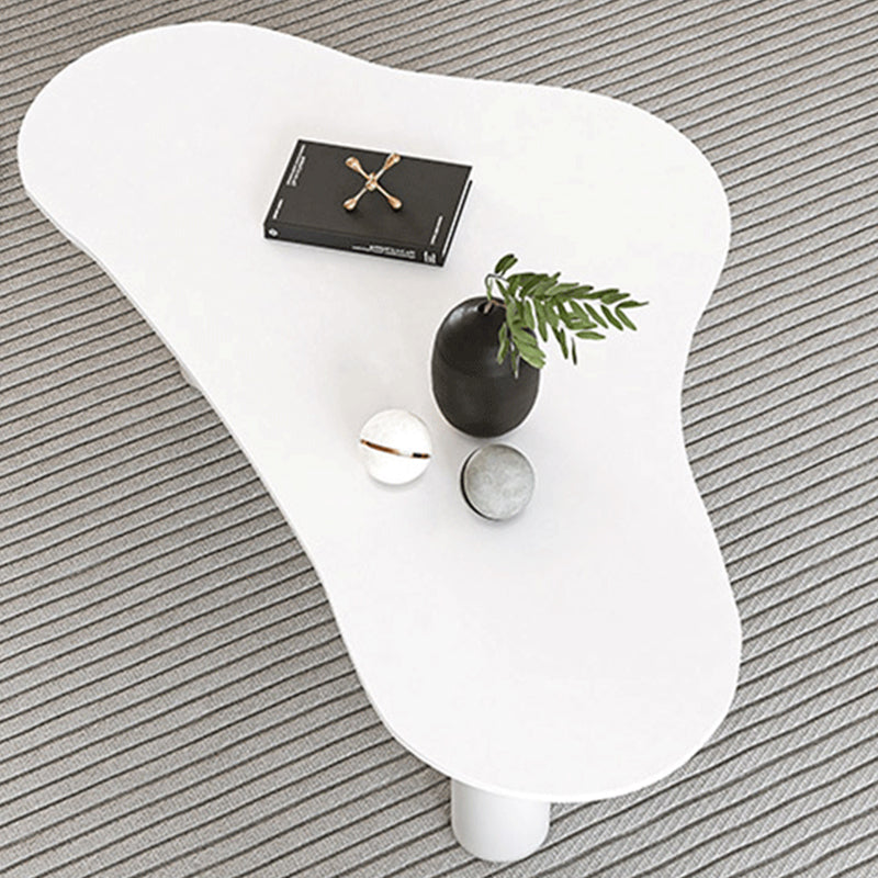 Contemporary Stone Geometric Coffee Table 3 Legs Coffee Cocktail Table