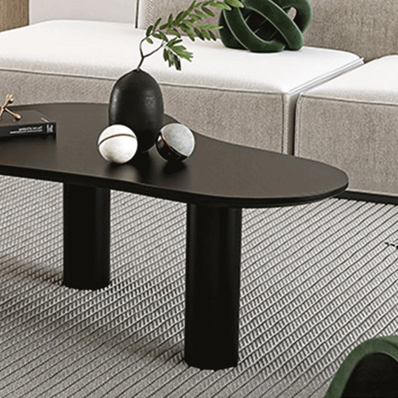 Contemporary Stone Geometric Coffee Table 3 Legs Coffee Cocktail Table