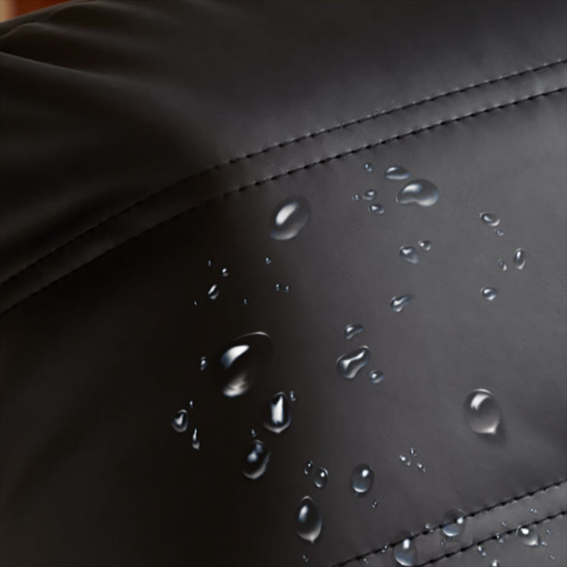 3-Seater Tufted Faux Leather Sofa Contemporary 70.9" W Armless Seating