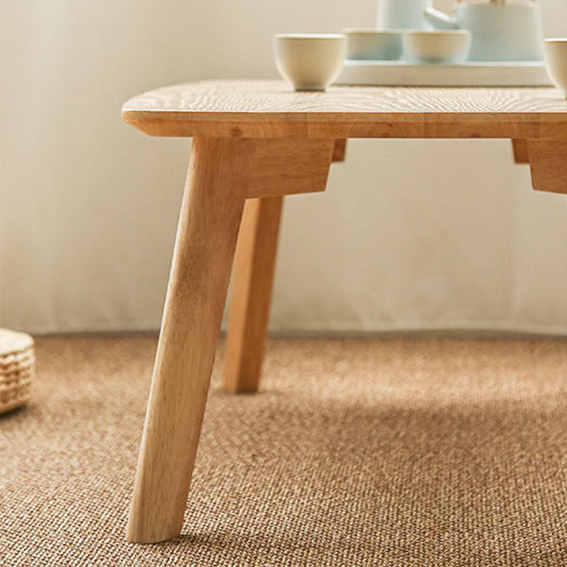 11"H Contemporary Coffee Table Solid Wood Coffee Cocktail Table