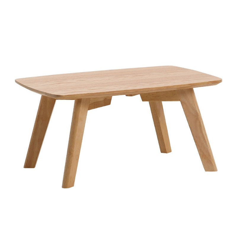 11"H Contemporary Coffee Table Solid Wood Coffee Cocktail Table