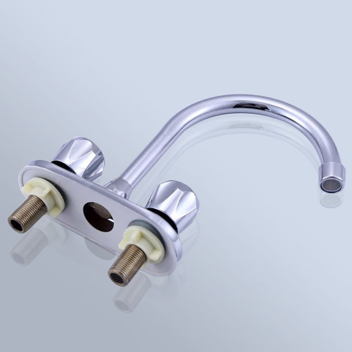 Modern Bar Prep Kitchen Faucet Brass Knob Handle with Deck Plate Kitchen Faucet