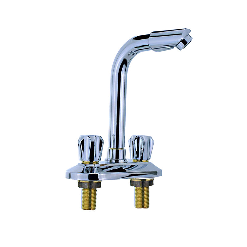 Modern Bar Prep Kitchen Faucet Brass Knob Handle with Deck Plate Kitchen Faucet