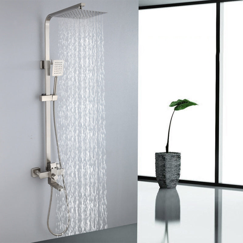 Modern Shower System Stainless Steel Temperature Control Wall Mounted Shower Set