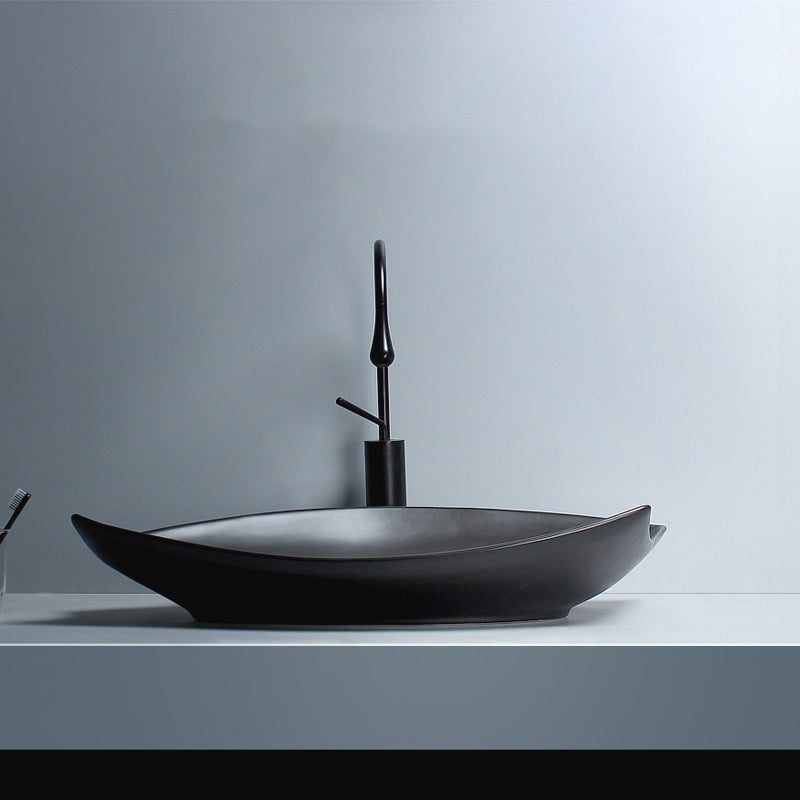 Modern Vessel Bathroom Sink Specialty with Basin Vessel Sink(Not Included Faucet)