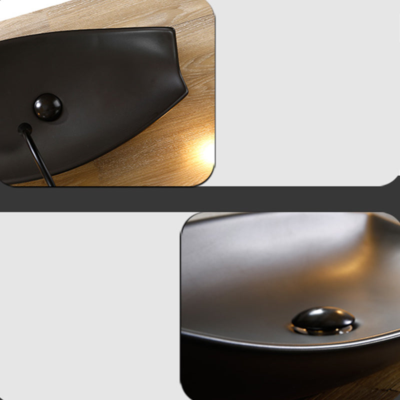 Modern Vessel Bathroom Sink Specialty with Basin Vessel Sink(Not Included Faucet)