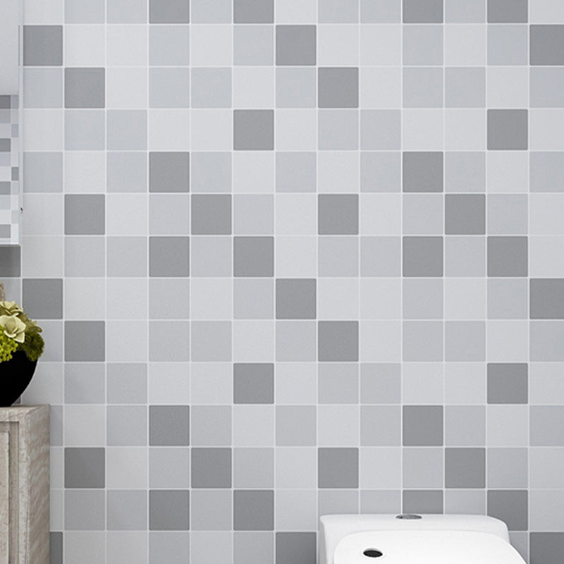 Modern Peel and Stick Tiles PVC Square Wallpaper for Kitchen and Bathroom Backsplash