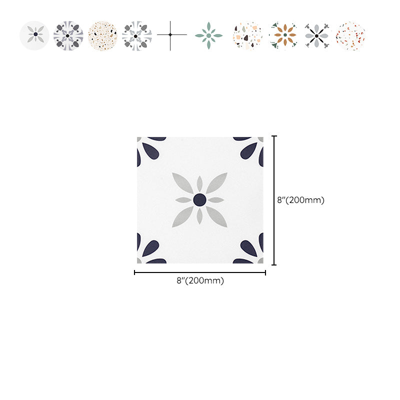 Kitchen Wall Floor Tile Peel and Stick Patterned Waterproof Wall Tile