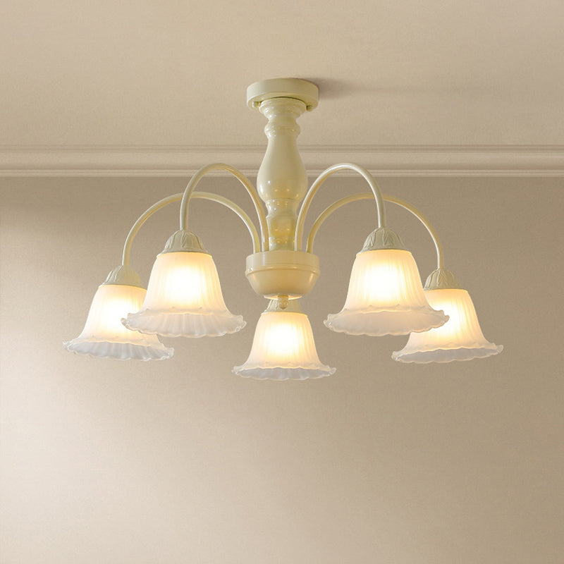 Modern Ceiling Lamp Creative Glass Shade Flush Mount Lighting Fixture for Bedroom