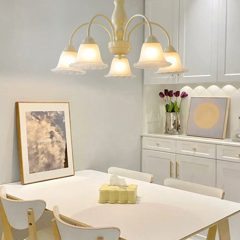 Modern Ceiling Lamp Creative Glass Shade Flush Mount Lighting Fixture for Bedroom