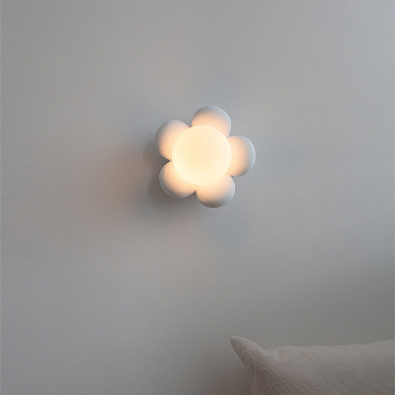 White/Pink Wood Lighting Modernism Wall Light for Foyer Home