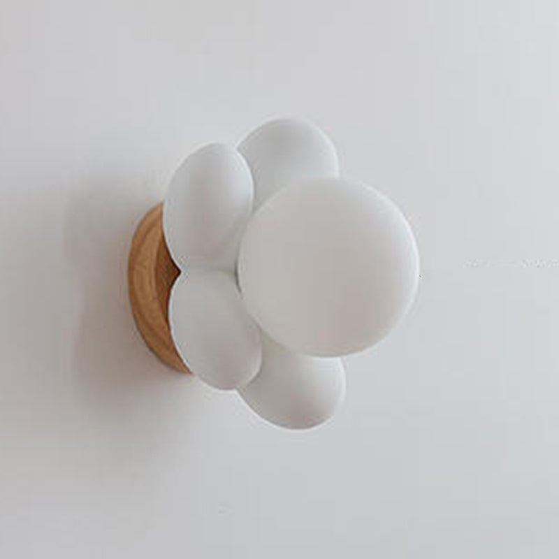 White/Pink Wood Lighting Modernism Wall Light for Foyer Home