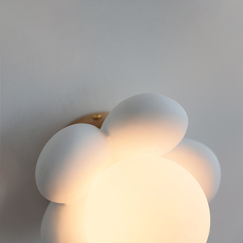 White/Pink Wood Lighting Modernism Wall Light for Foyer Home