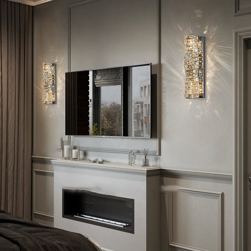 Crystal LED Wall Sconce Post-Modern Wall Light Fixture for Bedroom