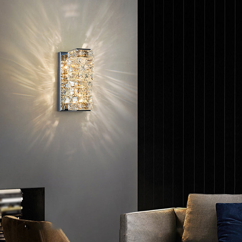 Crystal LED Wall Sconce Post-Modern Wall Light Fixture for Bedroom