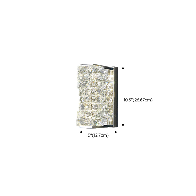 Crystal LED Wall Sconce Post-Modern Wall Light Fixture for Bedroom