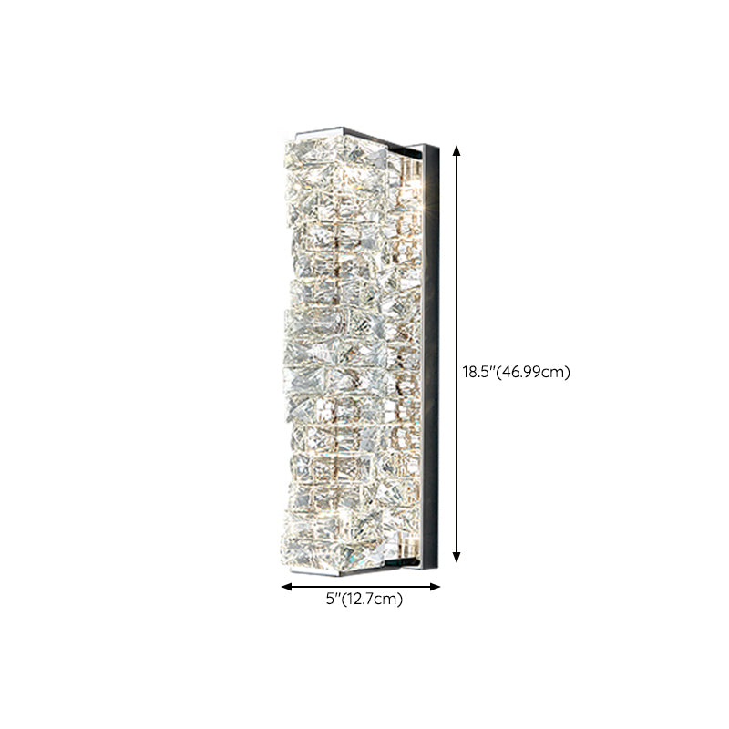 Crystal LED Wall Sconce Post-Modern Wall Light Fixture for Bedroom