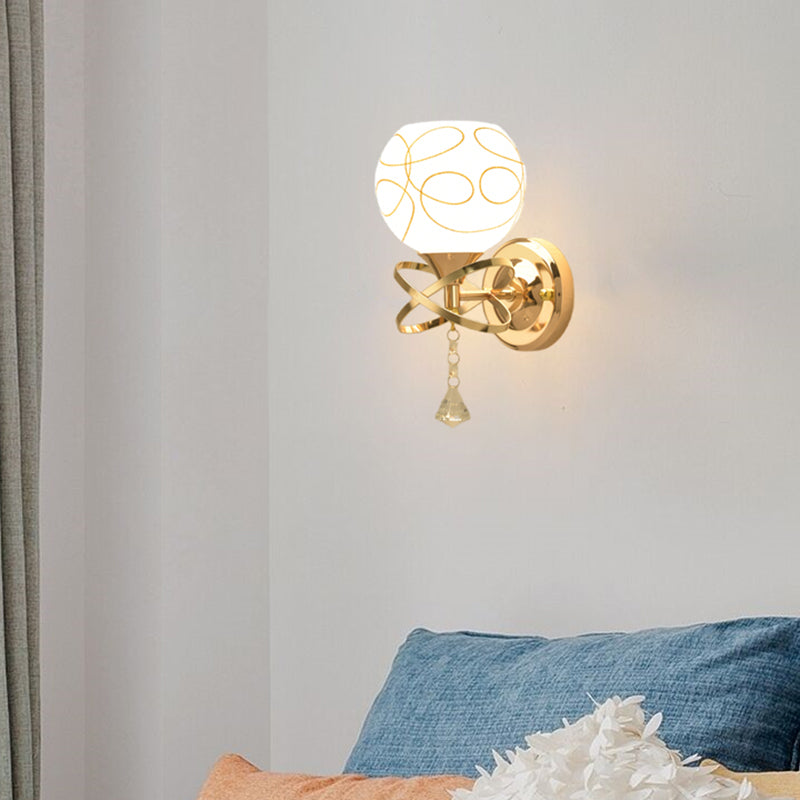 Modern Simple Iron Vanity Light Ball Shape Vanity Lamp for Living Room