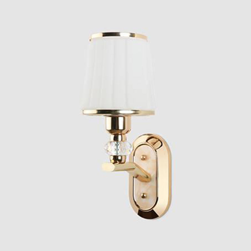 Modern Simple Vanity Light Geometry Shape Vanity Lamp with Glass Shade for Shower Room