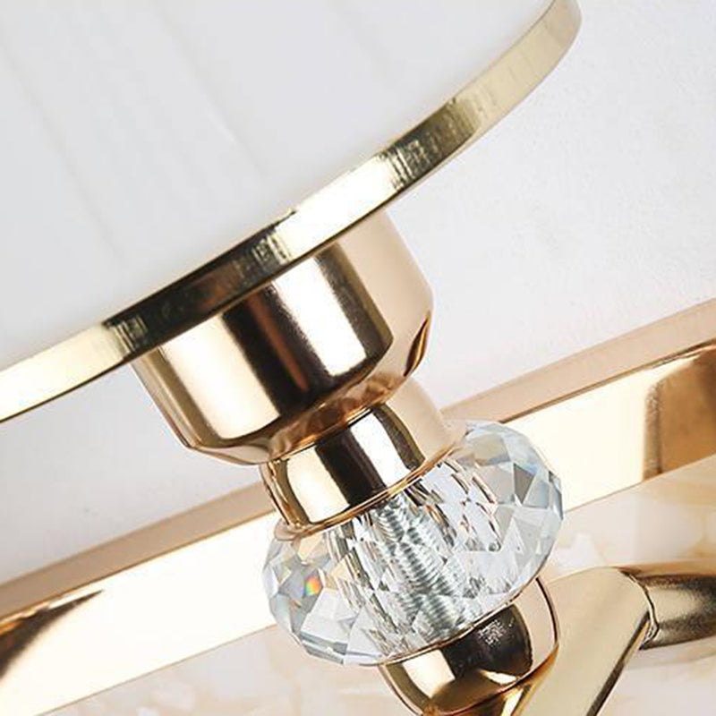 Modern Simple Vanity Light Geometry Shape Vanity Lamp with Glass Shade for Shower Room