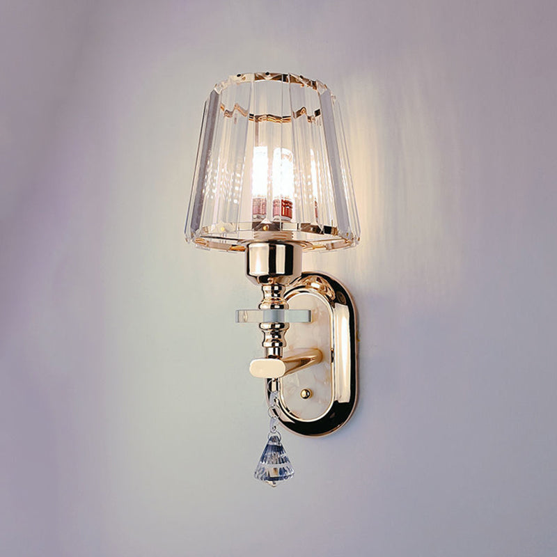 Modern Simple Crystal Vanity Light Geometry Shape Vanity Lamp for Shower Room