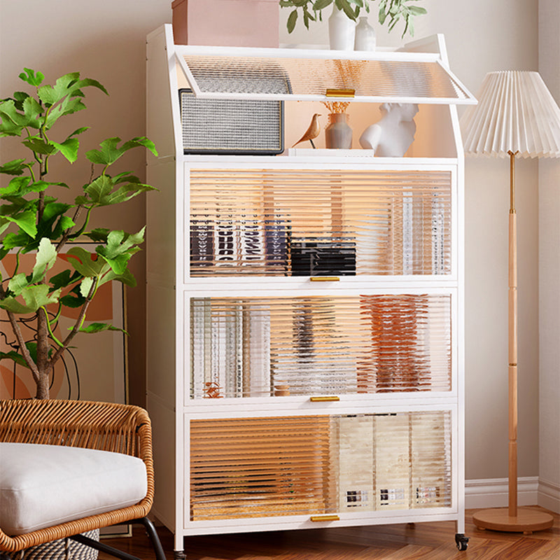 Metal Closed Back Standard Bookshelf Shelves Included Bookcase