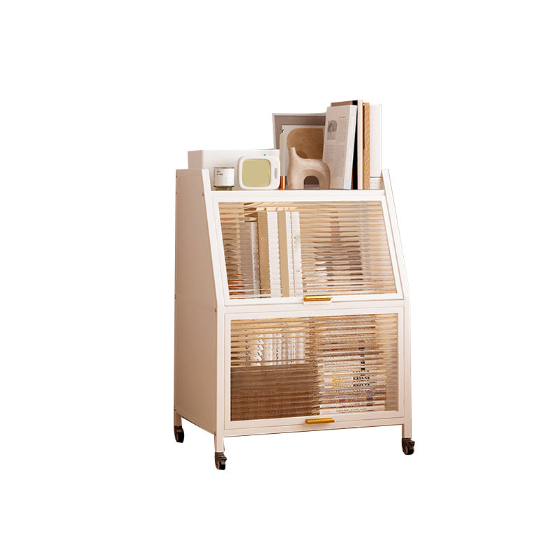 Metal Closed Back Standard Bookshelf Shelves Included Bookcase