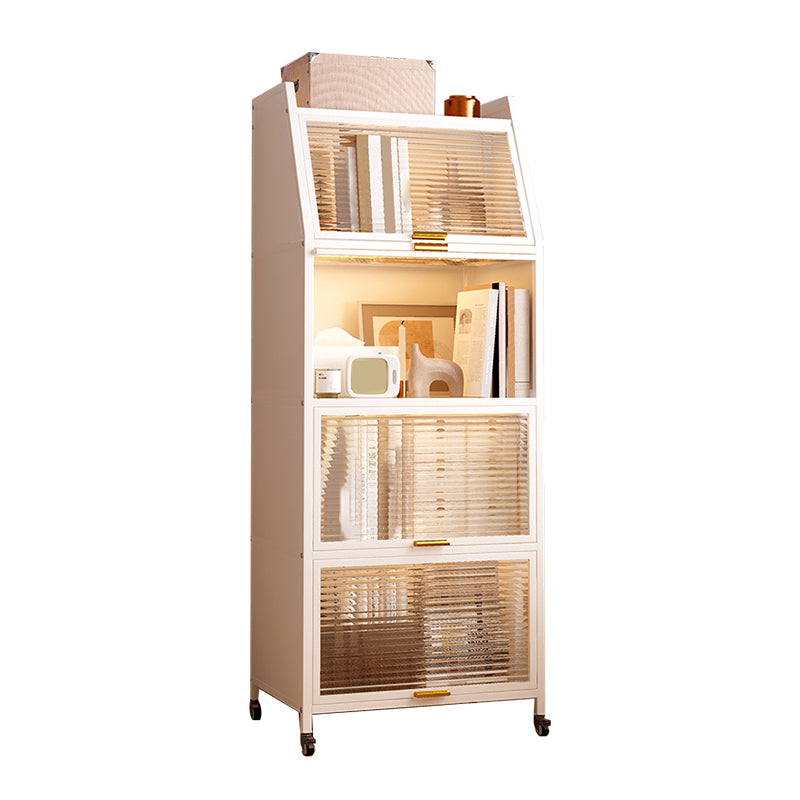 Metal Closed Back Standard Bookshelf Shelves Included Bookcase