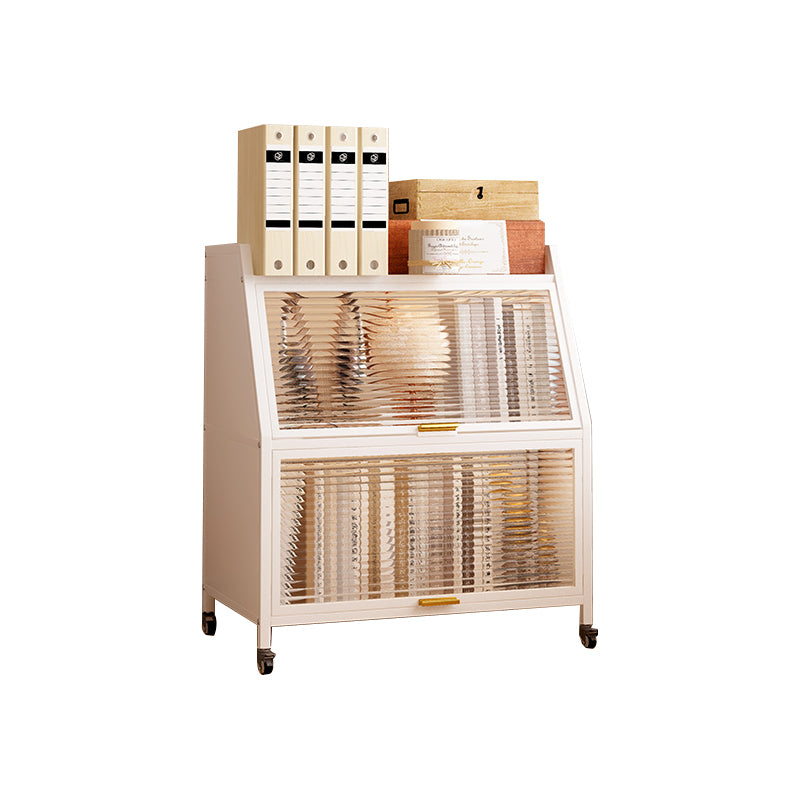 Metal Closed Back Standard Bookshelf Shelves Included Bookcase