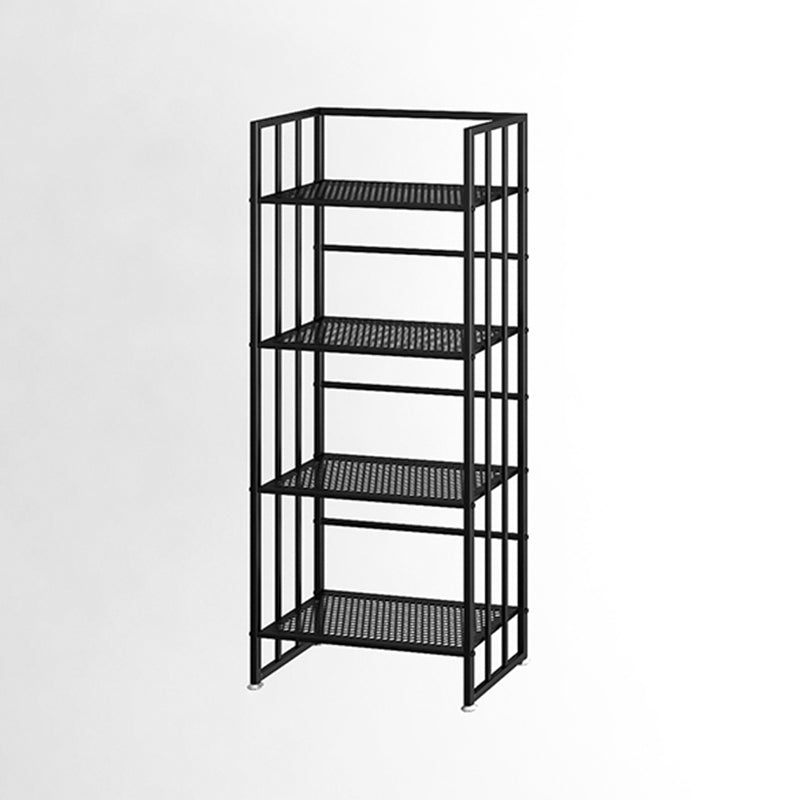 Metal Standard Bookcase Modern Open Back Bookshelf with Shelves