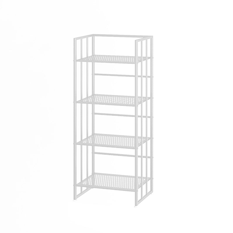 Metal Standard Bookcase Modern Open Back Bookshelf with Shelves
