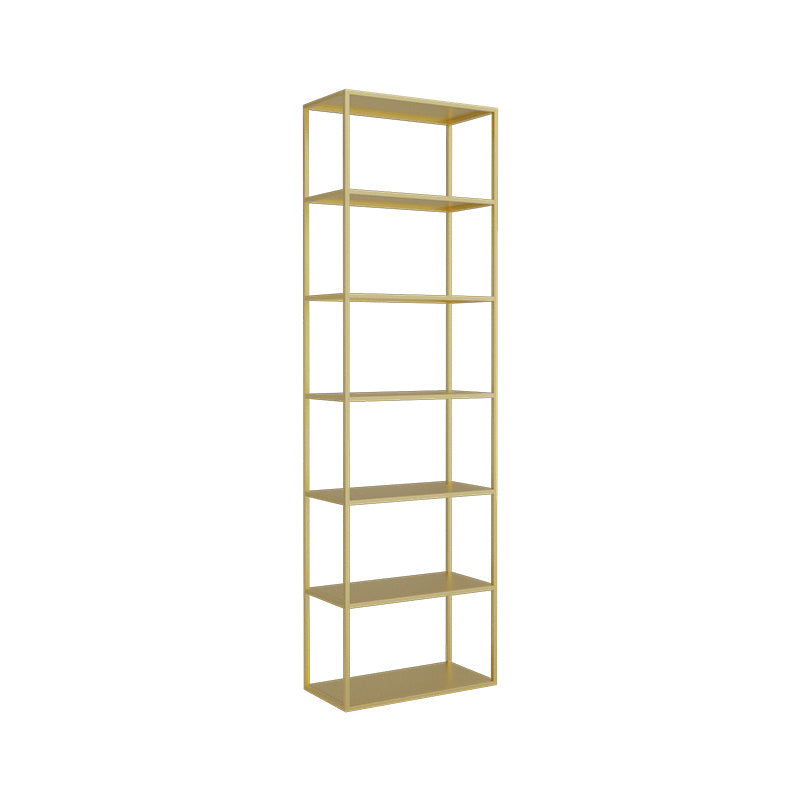 Scandinavian Etagere Bookcase Metal Open Back Bookshelf with Shelves
