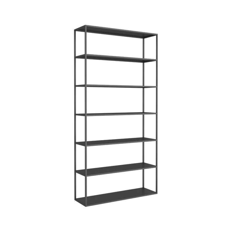 Scandinavian Etagere Bookcase Metal Open Back Bookshelf with Shelves
