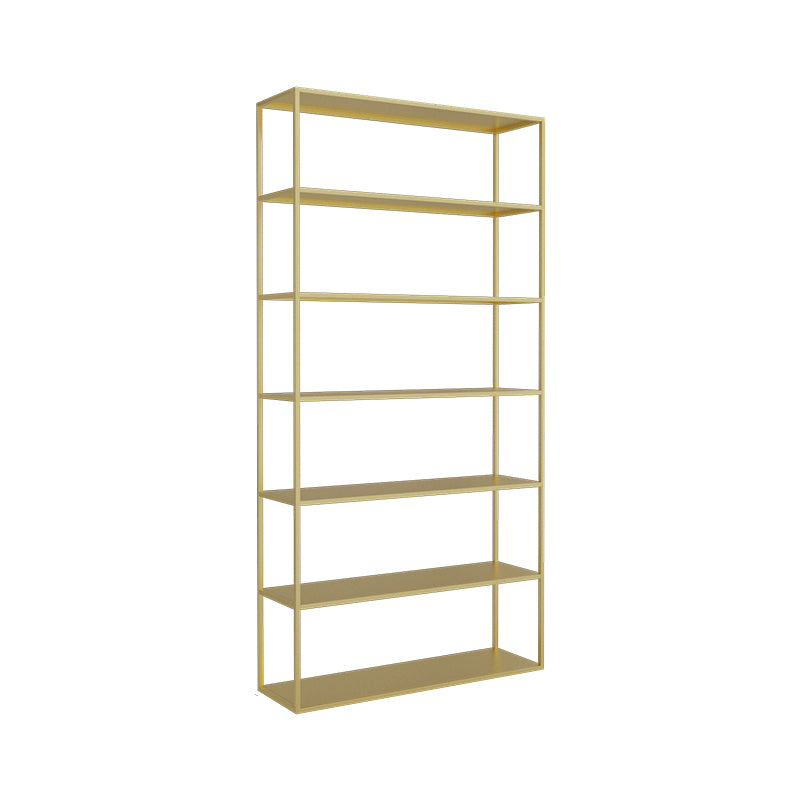 Scandinavian Etagere Bookcase Metal Open Back Bookshelf with Shelves