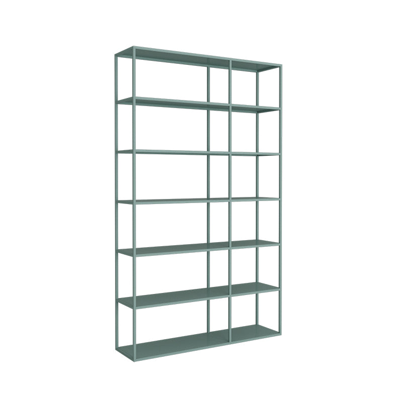 Scandinavian Etagere Bookcase Metal Open Back Bookshelf with Shelves