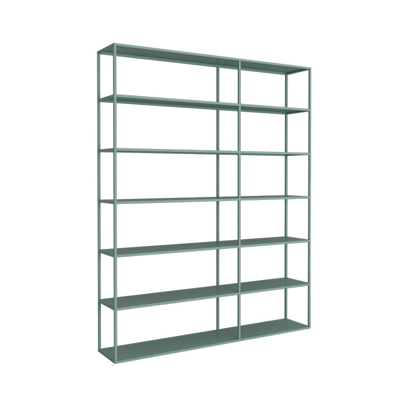 Scandinavian Etagere Bookcase Metal Open Back Bookshelf with Shelves