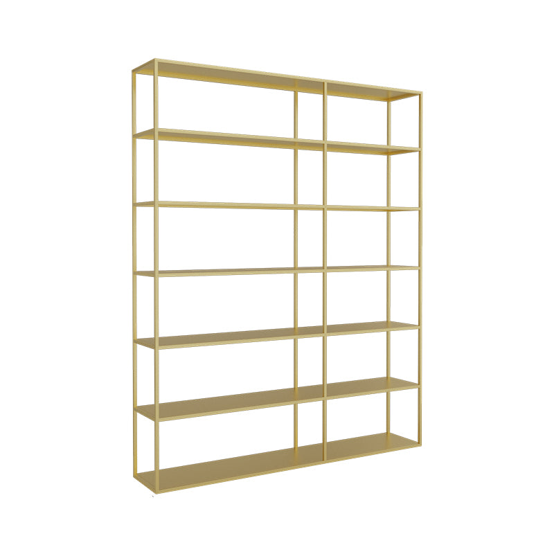 Scandinavian Etagere Bookcase Metal Open Back Bookshelf with Shelves