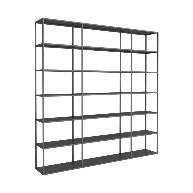 Scandinavian Etagere Bookcase Metal Open Back Bookshelf with Shelves