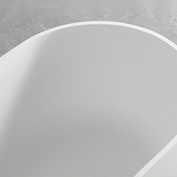 Modern Stone Soaking Bath White Freestanding Bathtub for Bathroom