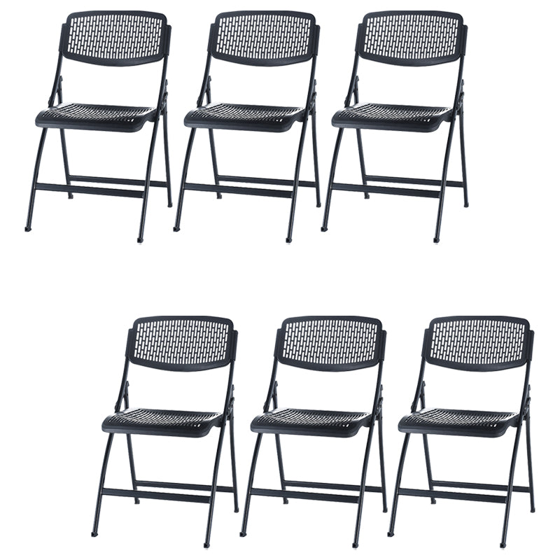 Plastic Office Chair Metal Frame Contemporary Office Chair without Arm