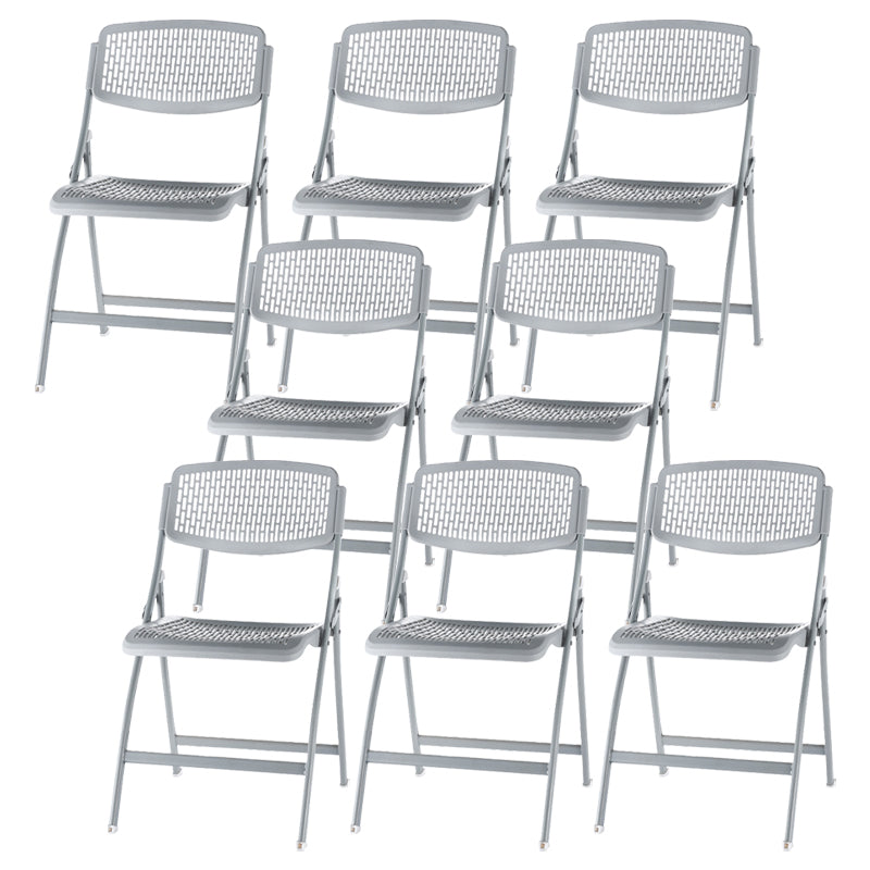 Plastic Office Chair Metal Frame Contemporary Office Chair without Arm