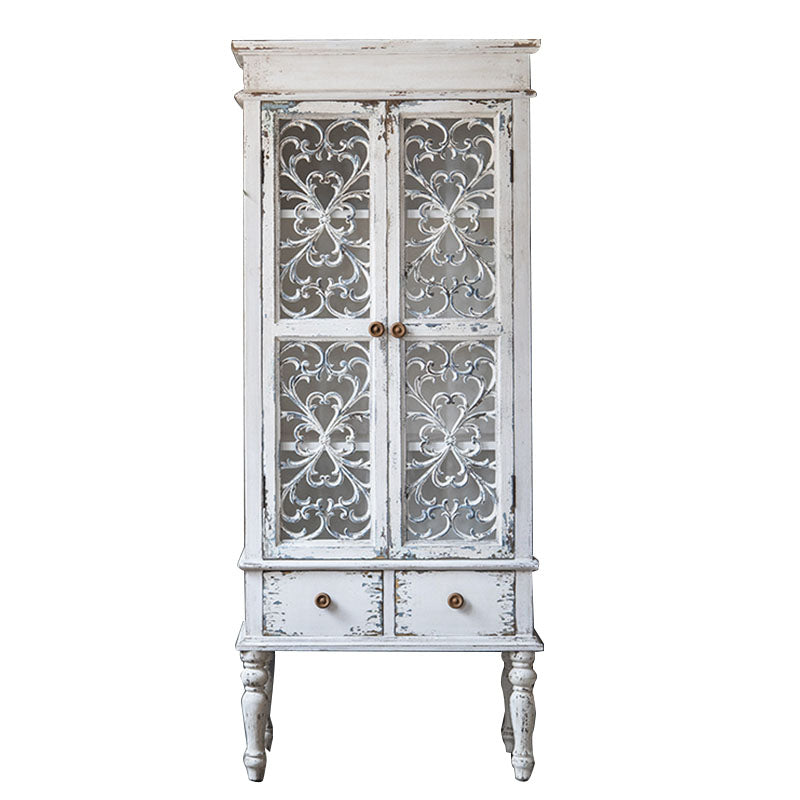 Traditional Display Stand Solid Wood Storage Cabinet for Dining Room
