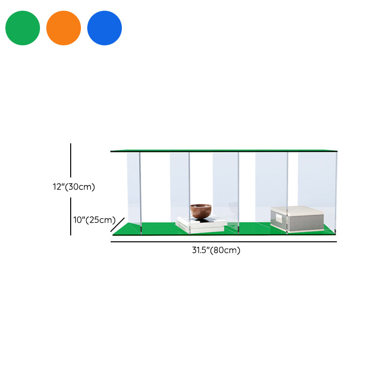 Scandinavian Standard Bookshelf Acrylic Open Back Bookcase with Shelves