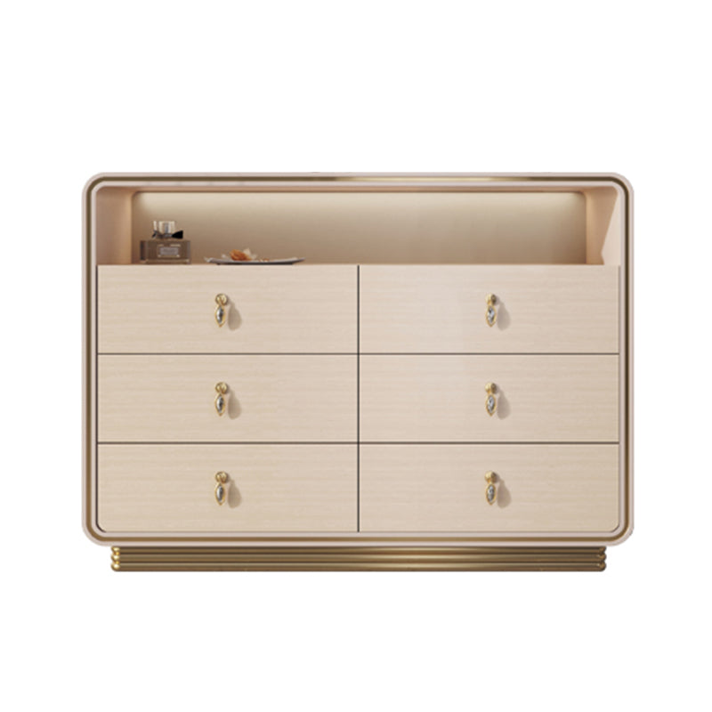 15.6-inch Width Solid Wood Storage Chest Classic Glam Storage Chest Dresser