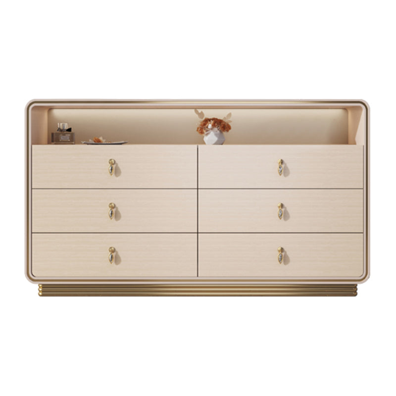 15.6-inch Width Solid Wood Storage Chest Classic Glam Storage Chest Dresser