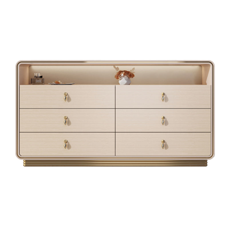 15.6-inch Width Solid Wood Storage Chest Classic Glam Storage Chest Dresser