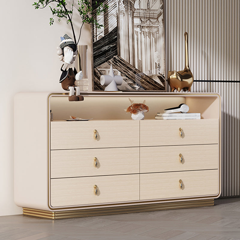 15.6-inch Width Solid Wood Storage Chest Classic Glam Storage Chest Dresser