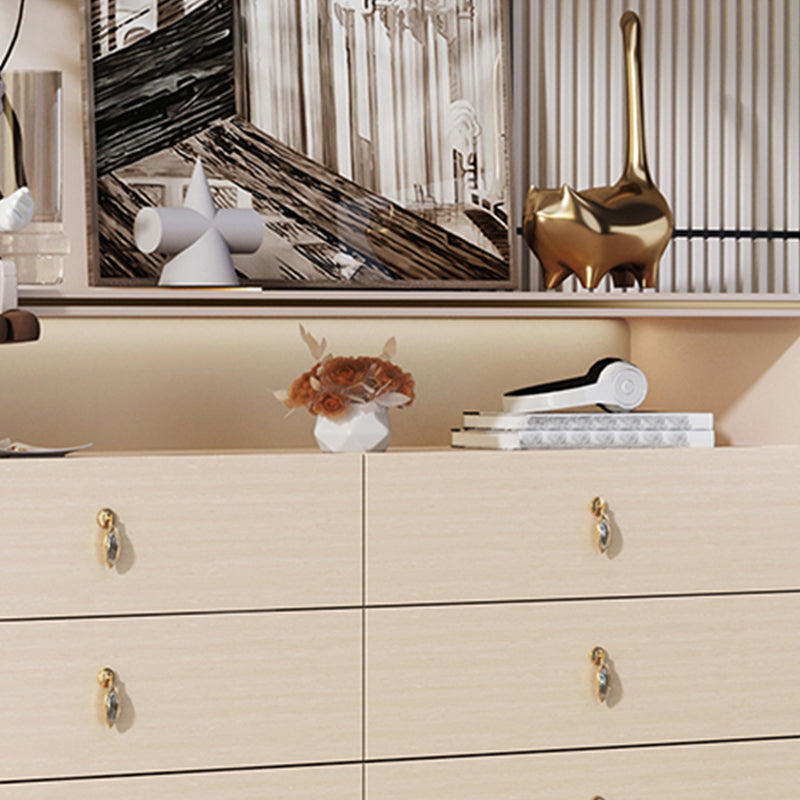 15.6-inch Width Solid Wood Storage Chest Classic Glam Storage Chest Dresser