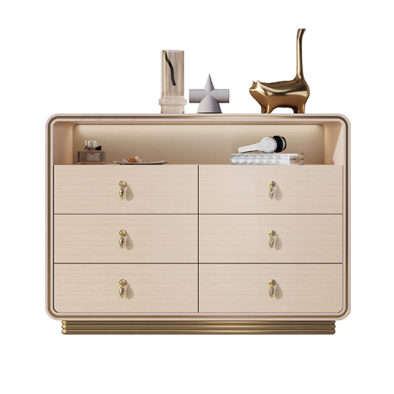 15.6-inch Width Solid Wood Storage Chest Classic Glam Storage Chest Dresser